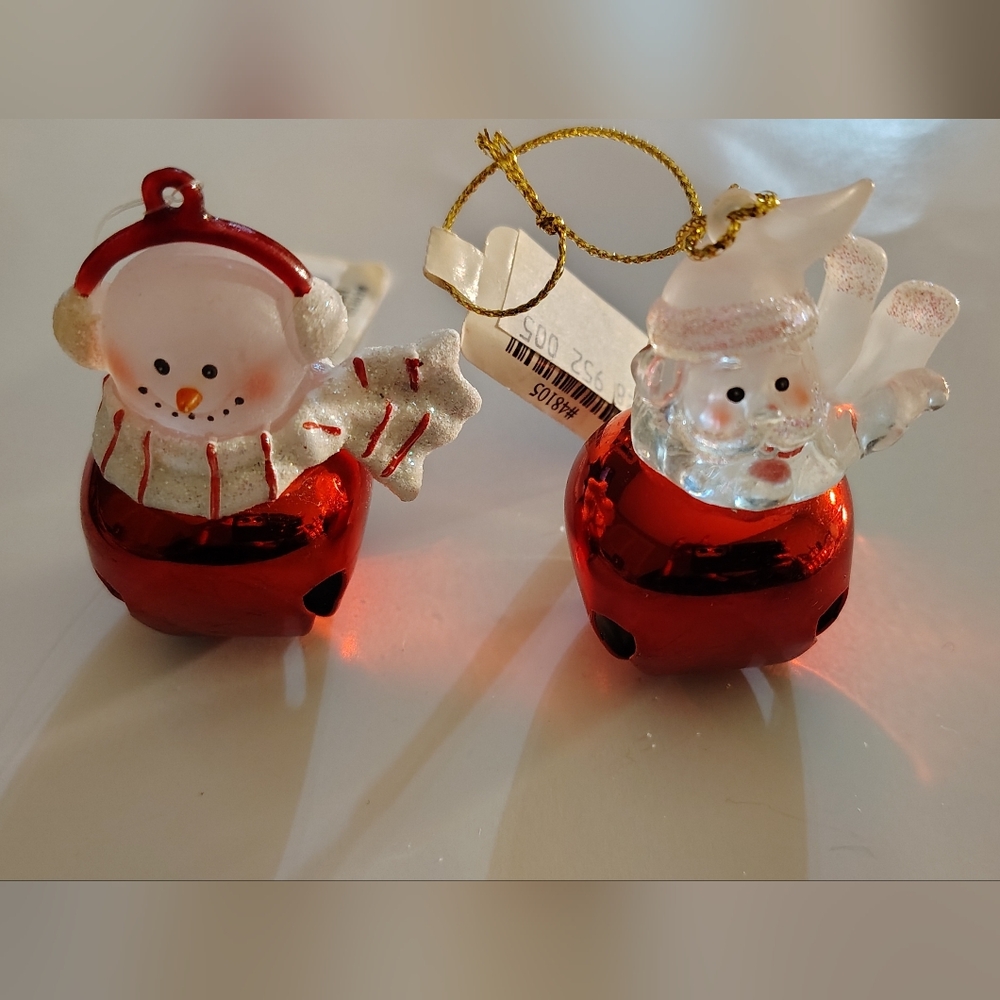 Vintage Set Of Two Roman Jingle Buddies Christmas Ornaments
